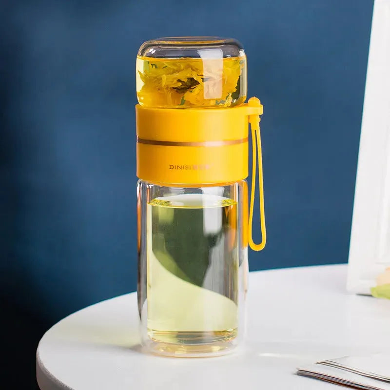 Glass Water Bottle - Bellarte Enchanté Glass Water Bottle